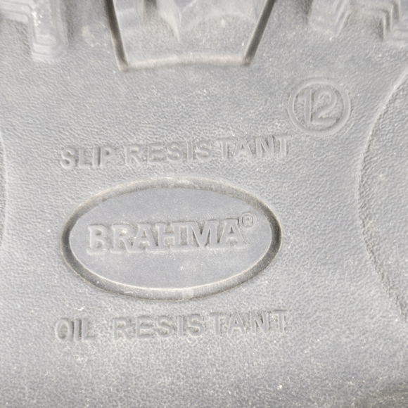 Brahma Steel Toe Work Boots Slip Resistant Black Tall Mens 12.5 - Picture 11 of 11